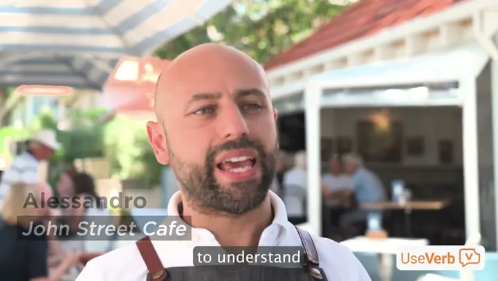 Video testimonial from Alessandro, John Street Cafe